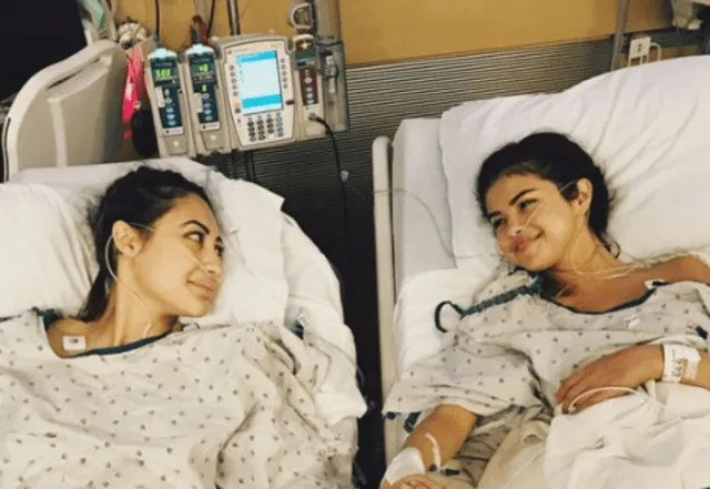 Selena Gomez y Francia Raisa tras el trasplante de riñón.