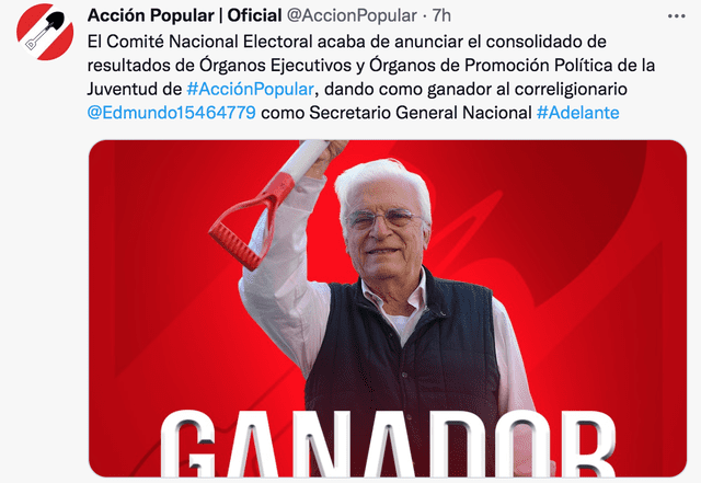 Acción Popular, Edmundo del Águila.