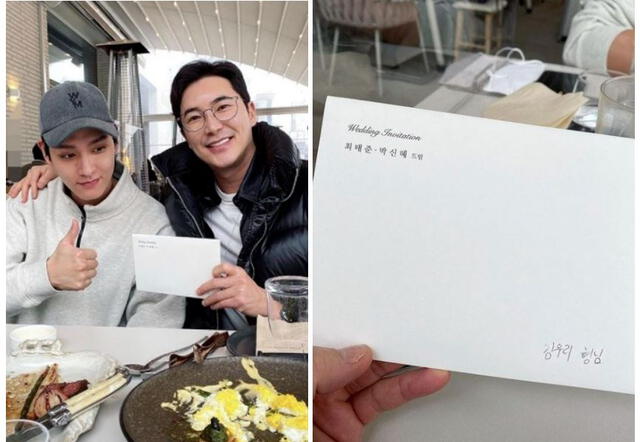 Choi Tae Joon entregó invitación en persona. Foto: Instagram
