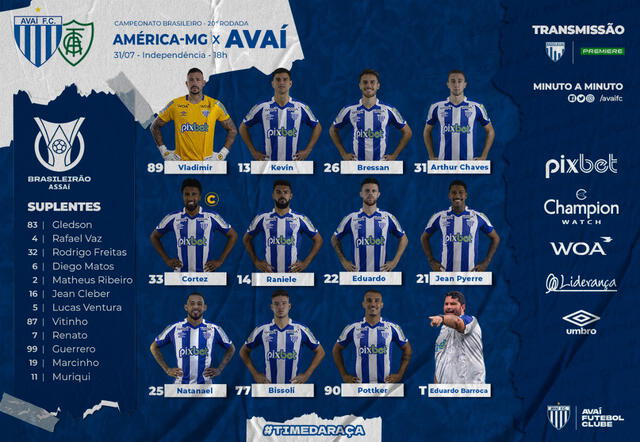 Avaí vs. América Mineiro