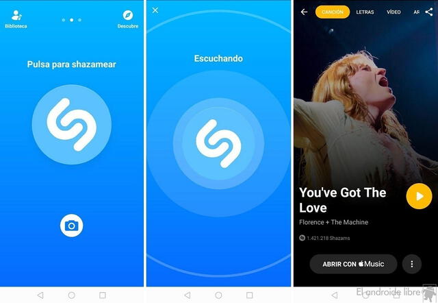  Shazam es una de las aplicaciones móviles para poder identificar el nombre de canciones. Foto: El Español   