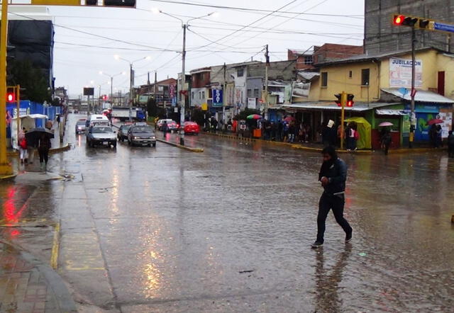 Se reportarán acumulados de lluvias en Perú