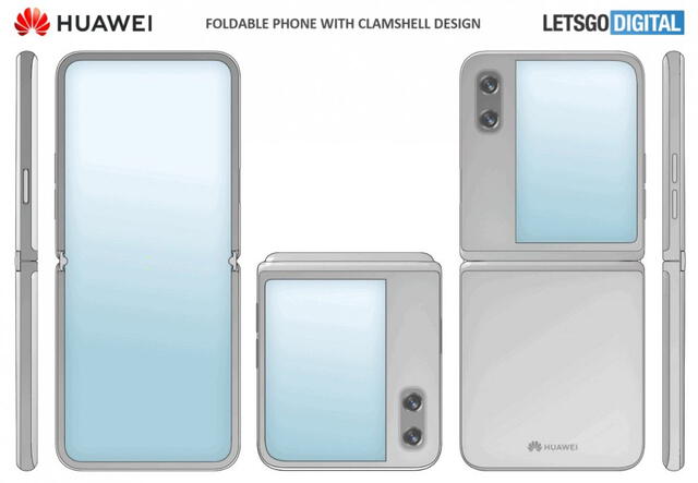 Renders del Huawei P50 Pocket