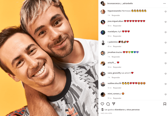 Bruno Ascenzo dedica emotivo mensaje a su novio por el Día del Orgullo LGBTIQ+