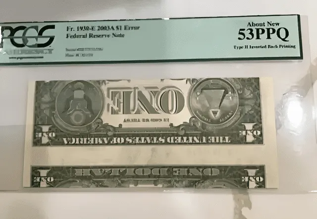  Este billete de un dólar vale una fortuna por un error de impresión. Foto: eBay<br>    