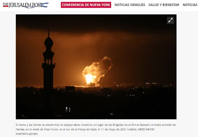  Fotografía muestra ofensiva israelí en Gaza en 2023. Foto: captura en sitio web / The Jerusalem Post.    