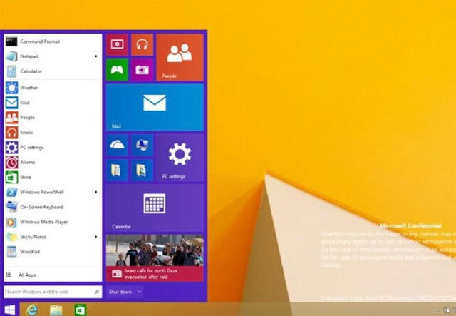  Windows 8.1 recuperó el clásico botón de inicio. Foto: Captura   