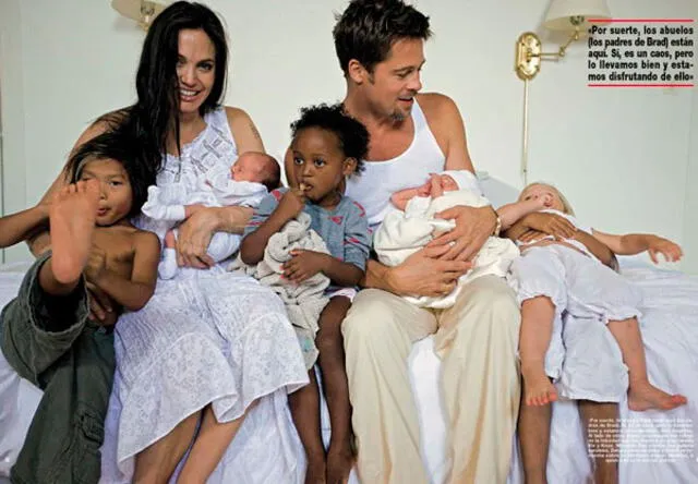 Brad Pitt reconoció como suyos a los hijos de Angelina Jolie adoptó en su soltería.
