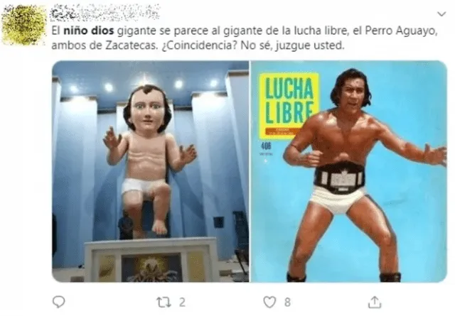 Los mejores memes del Niño Dios gigante de Zacatecas en Facebook y Twitter