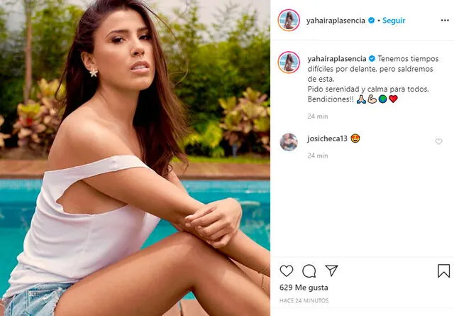 Yahaira Plasencia en Instagram.