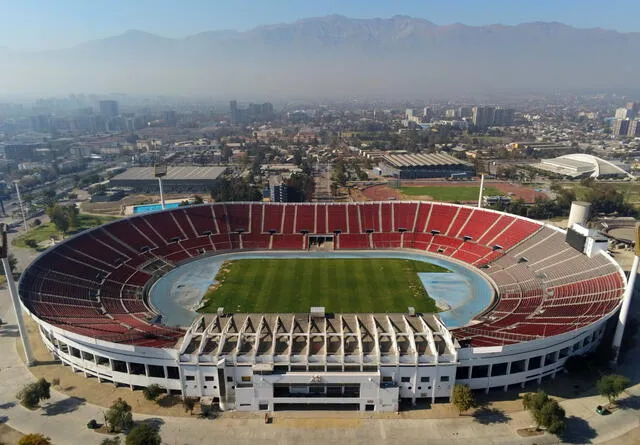 En el Estadio Nacional de Santiago de Chile. Foto: Gobierno de Chile   