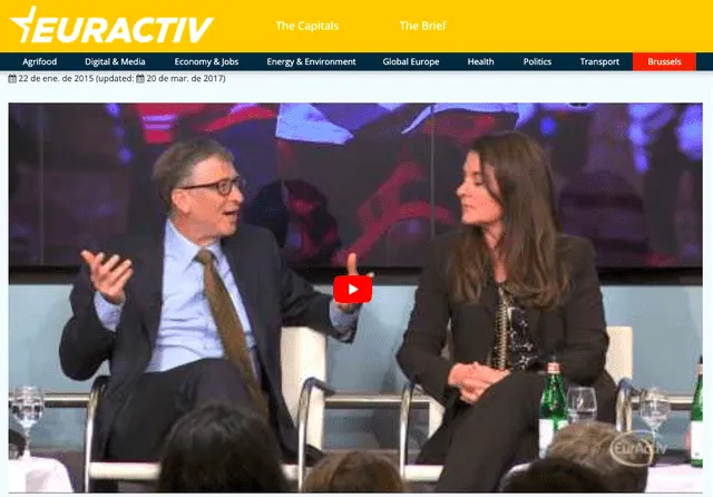 Bill Gates y Melinda Gates opinaron a favor de los cultivos transgénicos en África.