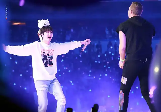 Coldplay fue invitado especial de BTS en un concierto en los Estados Unidos. Foto: fansite