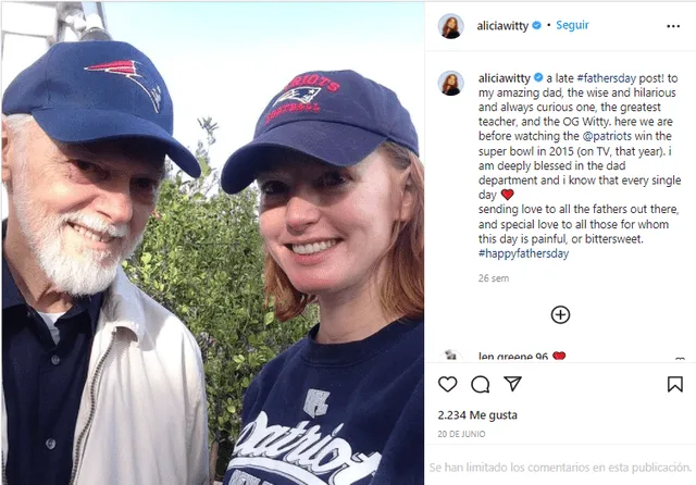 Alicia Witt se encuentra devastada por la muerte de sus padres. Foto: Alicia Witt/Instagram