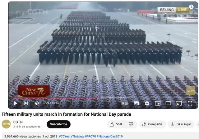  Video fue publicado en 2019. Foto: captura en YouTube / CCTV News.<br><br>    