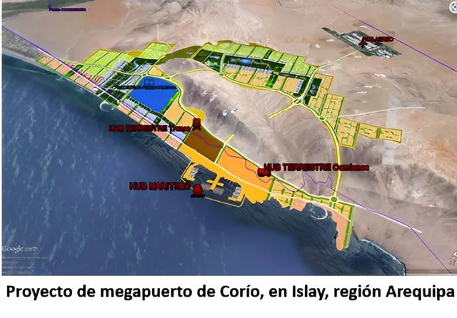 Proyecto portuario de Corío en Arequipa. Proyecto portuario de Corío en Arequipa.