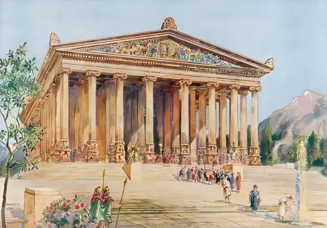  El templo administraba vastas tierras y esclavos, además de ejercer funciones bancarias. Foto: National Geographic<br>    