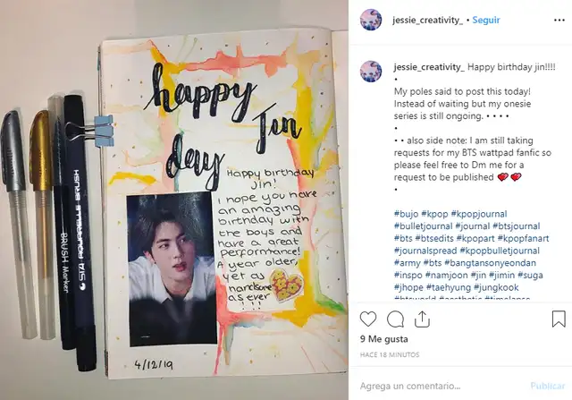 ARMY celebra el cumpleaños de Jin. ARMY celebra el cumpleaños de Jin.