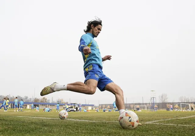 Edinson Cavani anotó el gol de la victoria en el partido de ida. Foto: Boca Juniors   