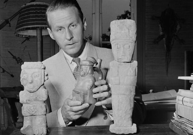 Heyerdahl encontró evidencia arqueológica que demuestra la presencia de los antiguos peruanos en la Polinesia. Foto: Museo Kon-Tiki   