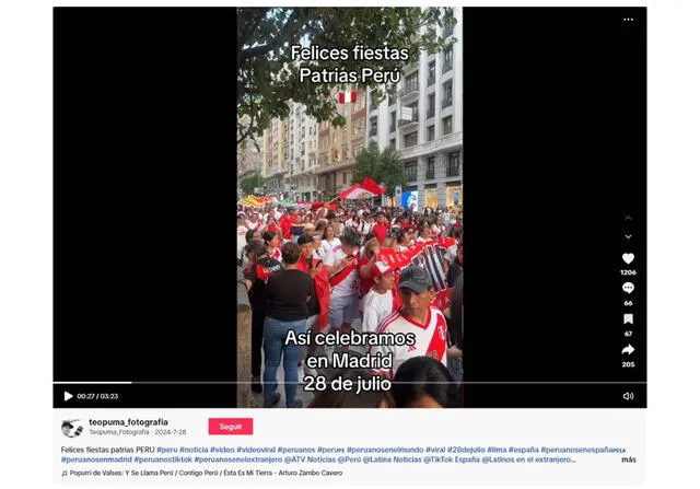 <em>Primera evidencia del metraje viral en Internet. Foto: captura de TikTok</em>   