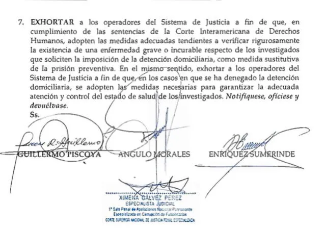 Resolución de la sala anticorrupción en el caso Luis Castañeda Lossio.