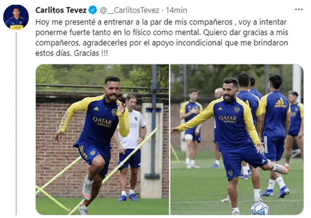 Carlos Tevez dejó un contundente mensaje en redes sociales.
