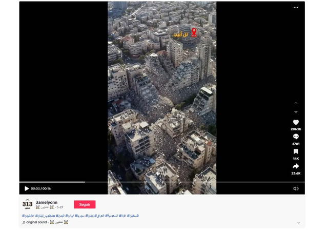 <em>Evidencia más antigua del segundo video viral en la web. Foto: captura de TikTok</em>   