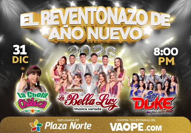 El Reventonazo de Año Nuevo se realizará en Plaza Norte. Foto: difusión.   