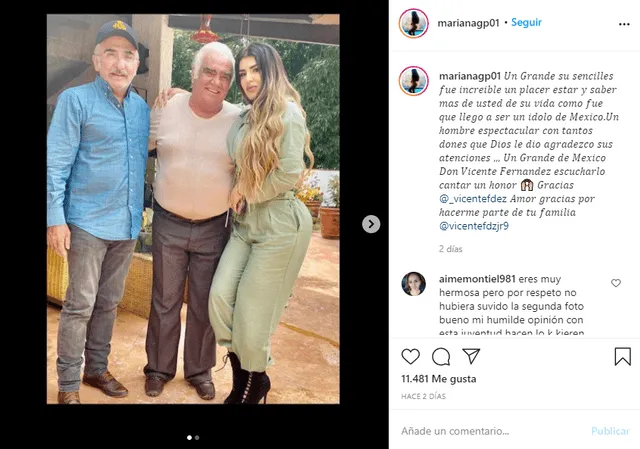 La 'Kim Kardashian' de México dedica mensaje a Vicente Fernández