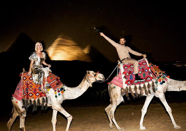 Katy Perry y Orlando Bloom en Egipto