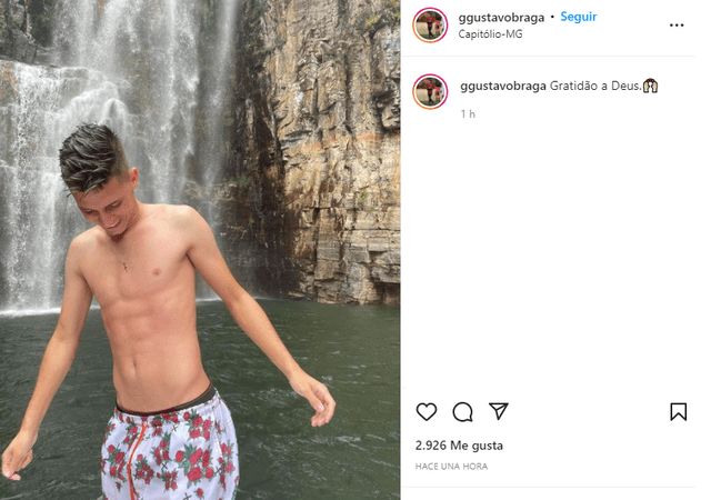 Gustavo Braga agradeció los mensajes tras accidente. Foto: Instagram Gustavo Braga