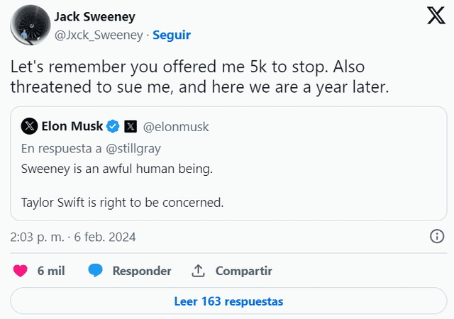 Jack Sweeney asegura que Musk intentó darle dinero para cerrar su cuenta. Foto: @Jxck_Sweeney/Instagram   