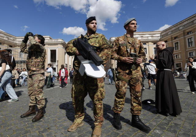 El Vaticano se encuentra completamente protegido por el cónclave. Foto: AFP