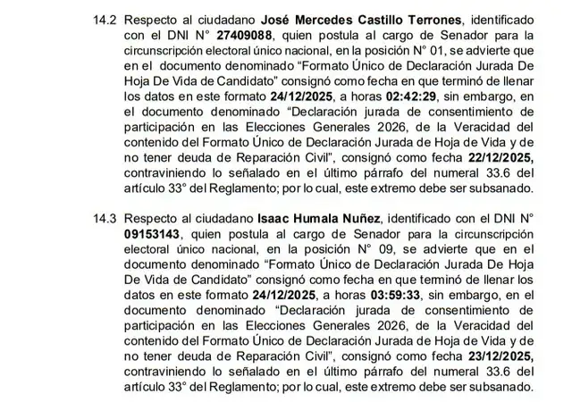  Hermano de Pedro Castillo y padre de Antauro Humala conforman la lista al Senado de Juntos por el Perú declarada inadmisible. Foto: difusión   