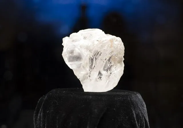 Un diamante de 2492 quilates fue descubierto en la mina Karowe en Botsuana de Lucara Diamond Company. Foto: AFP   