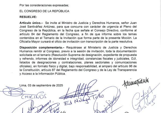  Moción presentada por el congresista Edward Málaga   