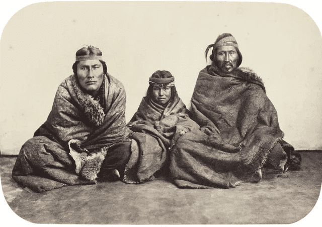 Indigenas de la Patagonia, retratados en 1866