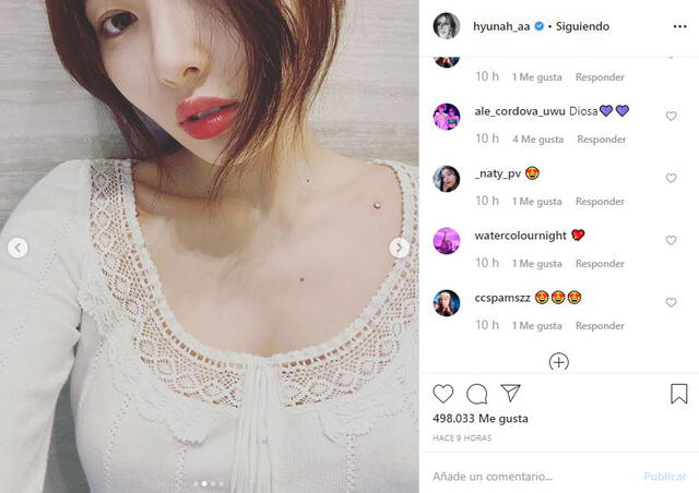 Hyuna en Instagram