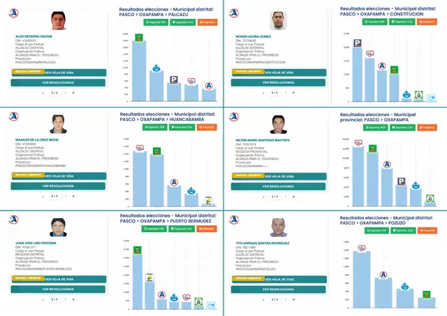 Fuente: Jurado Nacional de Elecciones y ONPE. Elaboración propia.