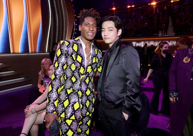 Jon Batiste Taehyung BTS Grammy 2022