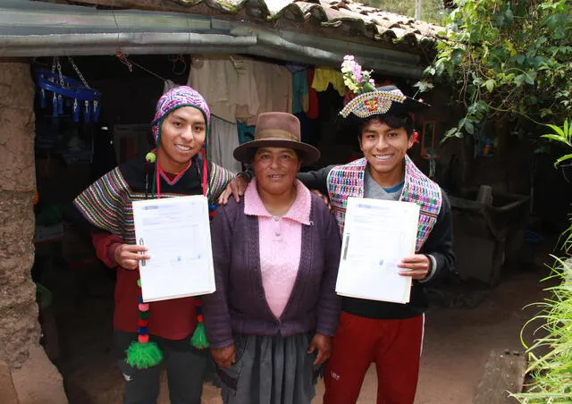 Inclusiva. El acceso a Beca 18 les cambió la vida a muchas familias de las zonas andinas. Foto: cortesía