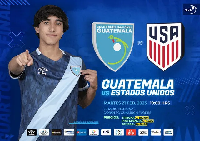  La selección nacional de Guatemala anuncia el encuentro ante su par Estados Unidos. Foto: fedefut_oficial/Twitter<br><br>  