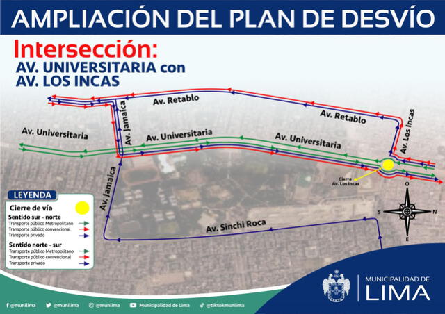 Ampliación del tramo norte del Metropolitano. Foto: MML