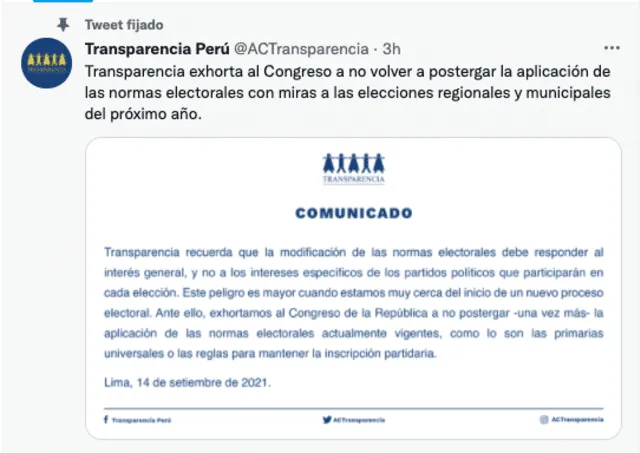 Twitter de Transparencia