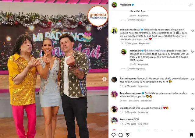 Mensaje de Carlos Vílchez. Foto: captura/Instagram Mensaje de Carlos Vílchez. Foto: captura/Instagram