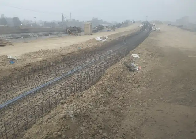 Así luce un tramo de la obra del bypass. Foto: Jesús Maza / La República. Así luce un tramo de la obra del bypass. Foto: Jesús Maza / La República.