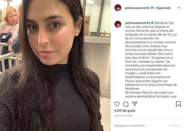Pedro Suárez Vértiz en Instagram le dedica mensaje a su hija por su cumpleaños