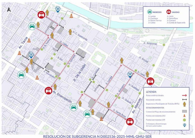 Vías restringidas y de acceso peatonal exclusivo. Foto: MML   