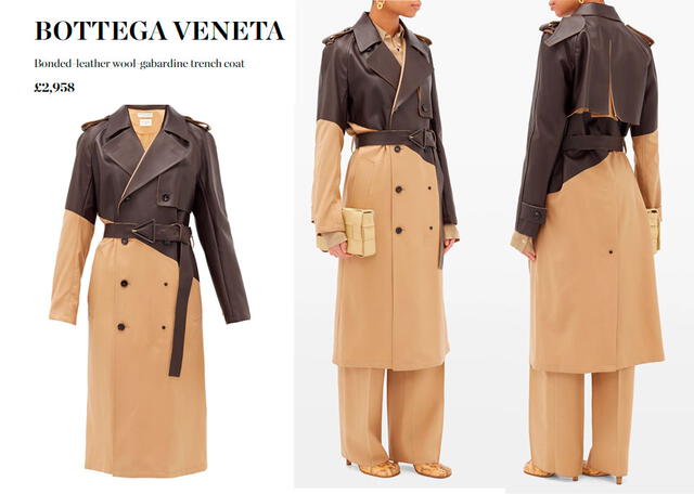 Gabardina de Bottega Veneta, diseñada por Daniel Lee.